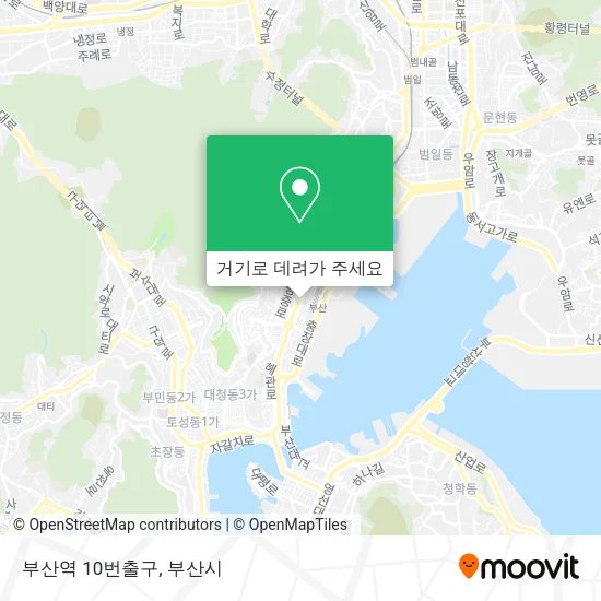 부산역 10번출구 지도