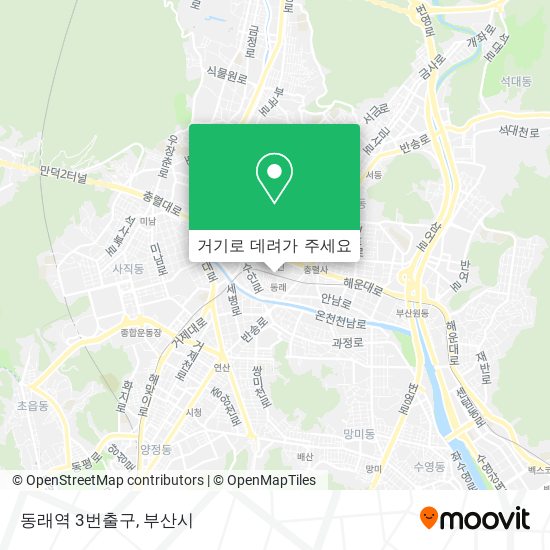 동래역 3번출구 지도