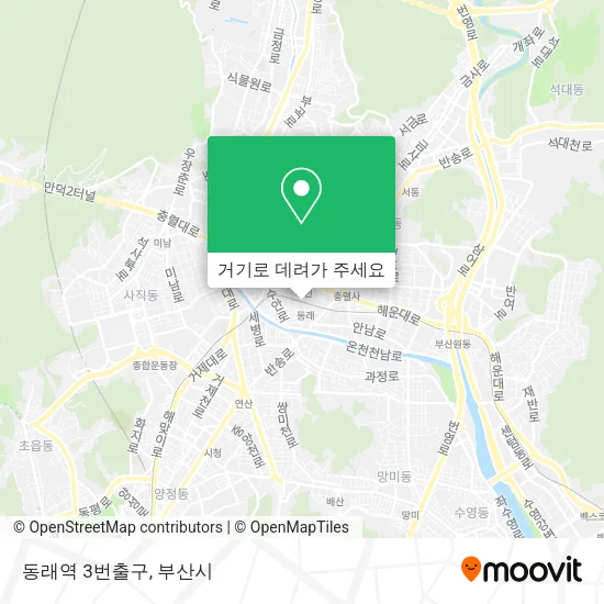 동래역 3번출구 지도