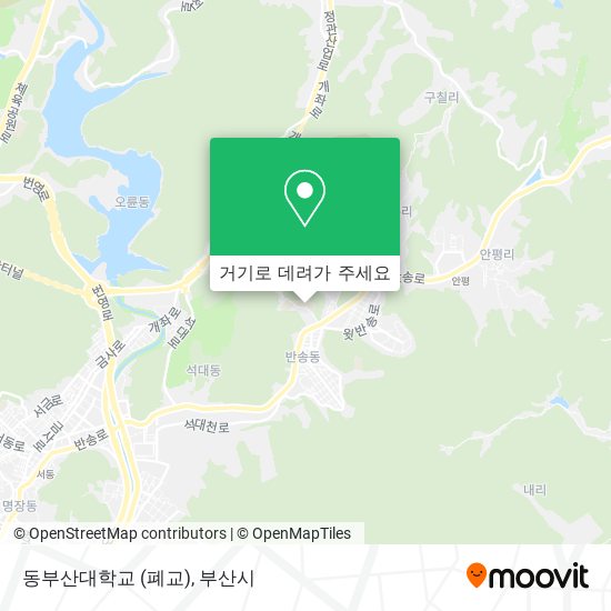 동부산대학교 (폐교) 지도