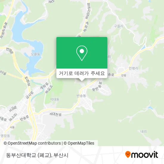 동부산대학교 (폐교) 지도