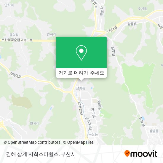 김해 삼계 서희스타힐스 지도
