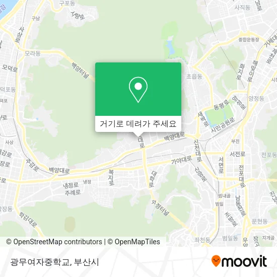 광무여자중학교 지도