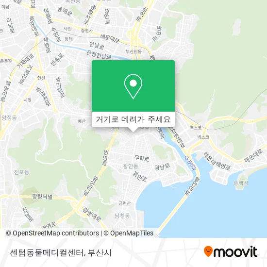 센텀동물메디컬센터 지도
