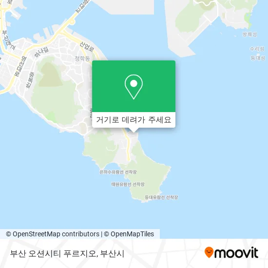 부산 오션시티 푸르지오 지도