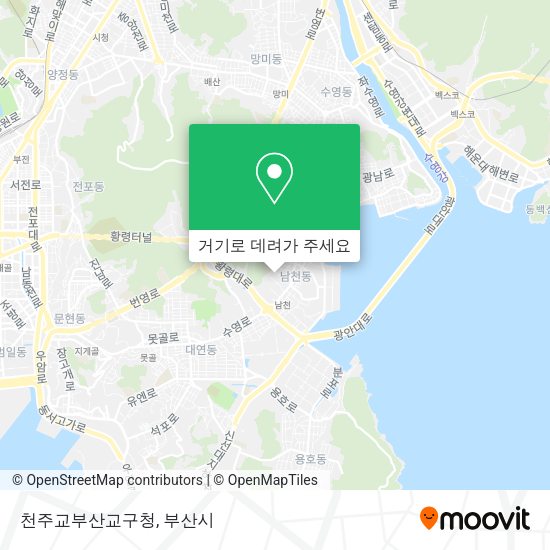 천주교부산교구청 지도