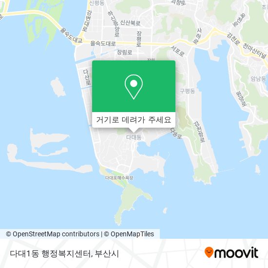 다대1동 행정복지센터 지도