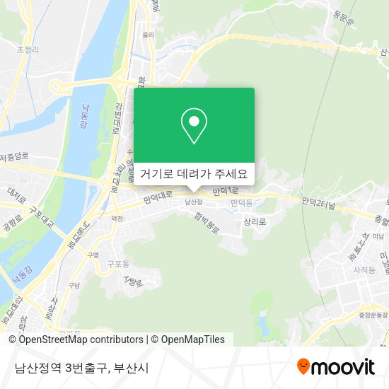 남산정역 3번출구 지도
