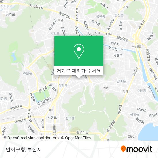 연제구청 지도