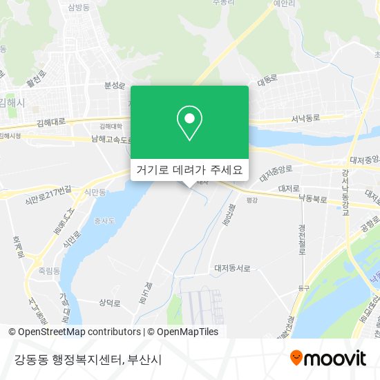 강동동 행정복지센터 지도