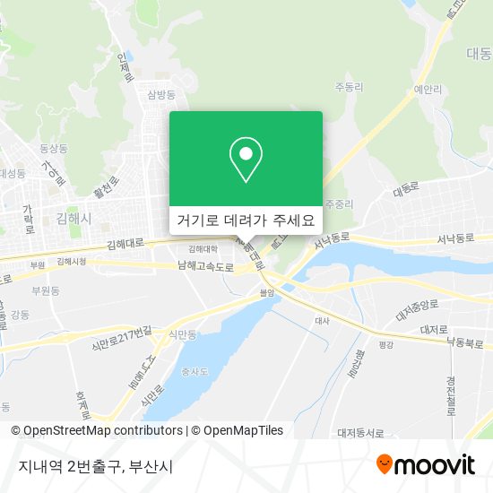 지내역 2번출구 지도