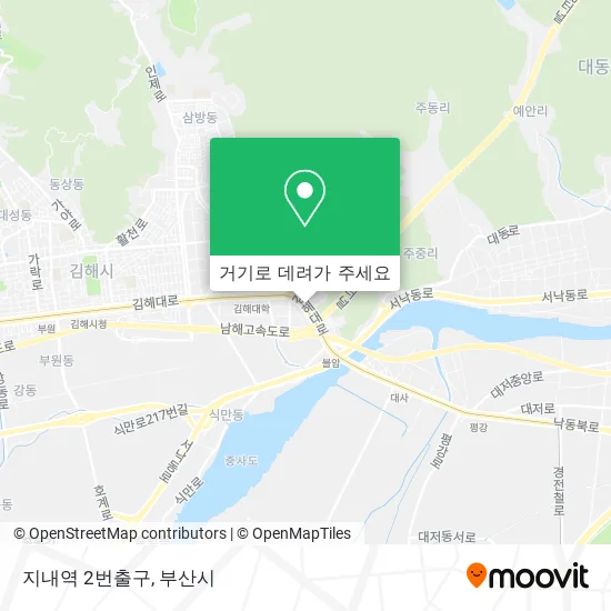 지내역 2번출구 지도