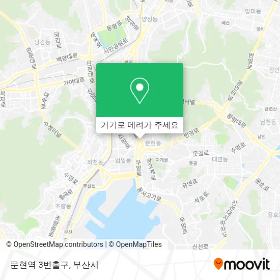 문현역 3번출구 지도