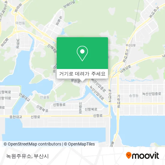 녹원주유소 지도