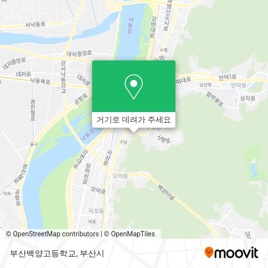 부산백양고등학교 지도