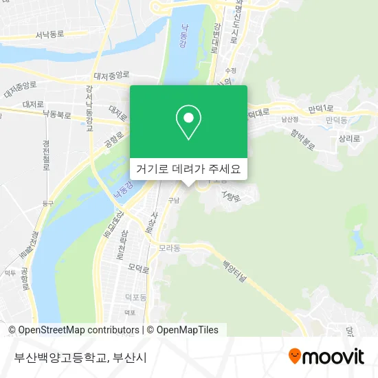 부산백양고등학교 지도
