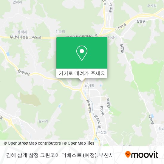 김해 삼계 삼정 그린코아 더베스트 (예정) 지도