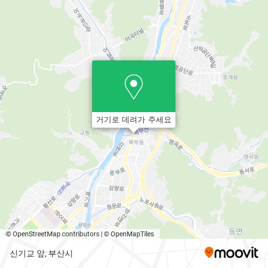 신기교 앞 지도