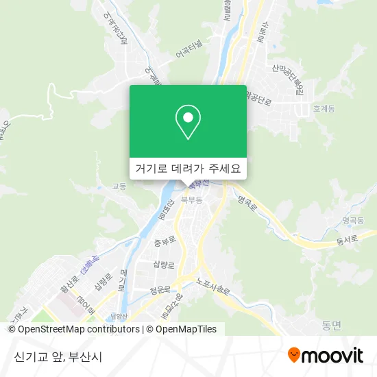 신기교 앞 지도