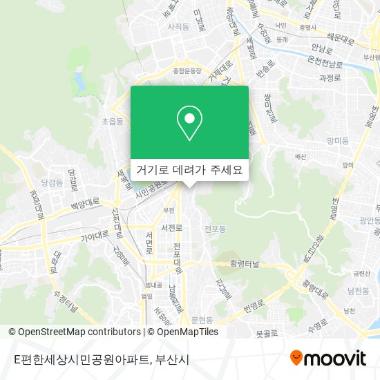 E편한세상시민공원아파트 지도