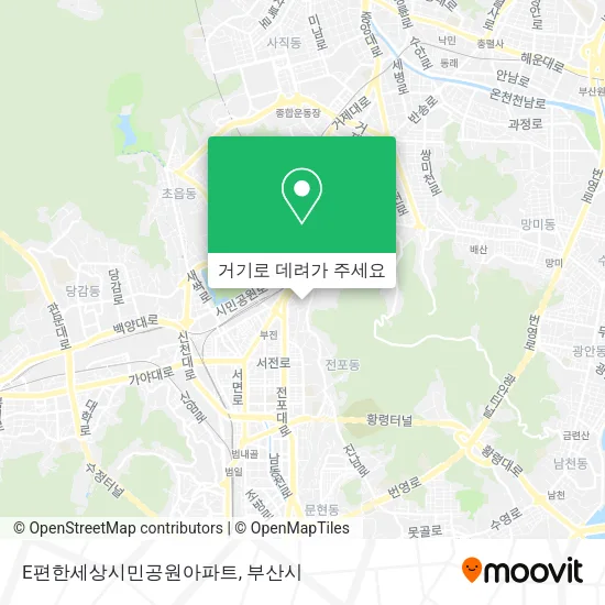 E편한세상시민공원아파트 지도