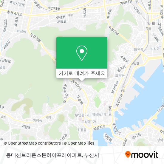 동대신브라운스톤하이포레아파트 지도