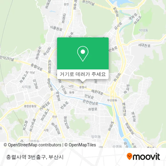 충렬사역 3번출구 지도
