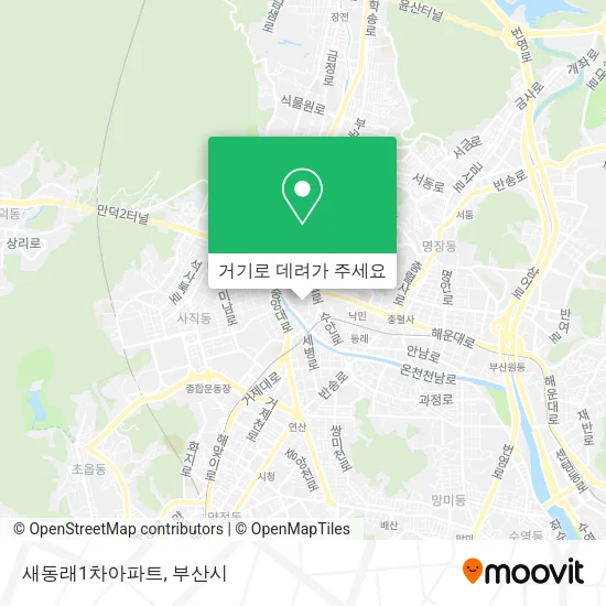 새동래1차아파트 지도