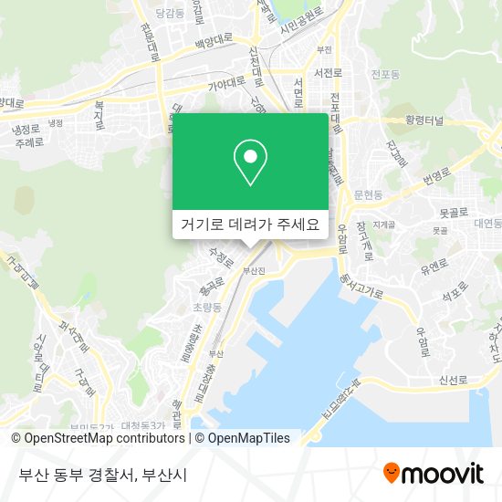 부산 동부 경찰서 지도