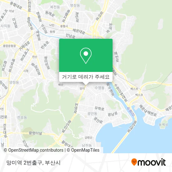 망미역 2번출구 지도