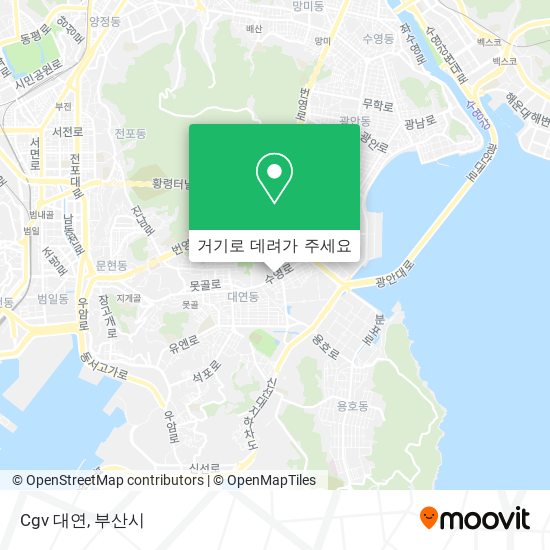 Cgv 대연 지도