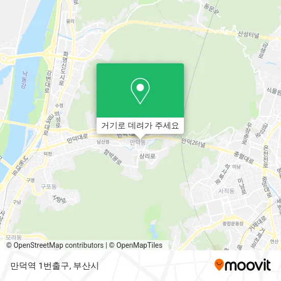만덕역 1번출구 지도