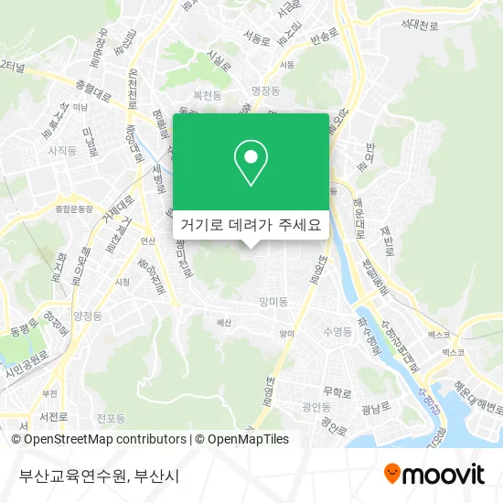 부산교육연수원 지도