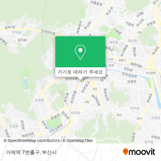 거제역 7번출구 지도