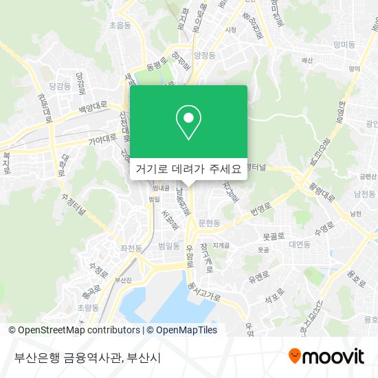 부산은행 금융역사관 지도