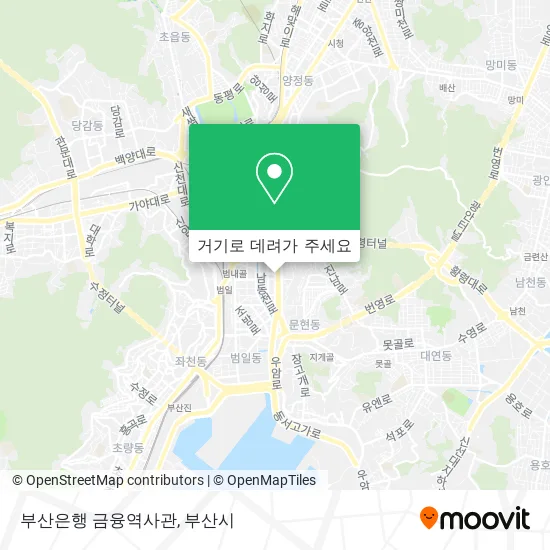 부산은행 금융역사관 지도