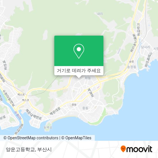 양운고등학교 지도