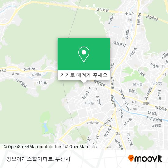 경보이리스힐아파트 지도