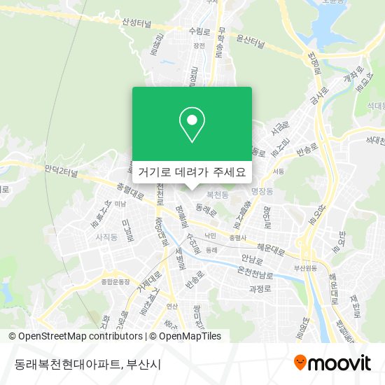 동래복천현대아파트 지도