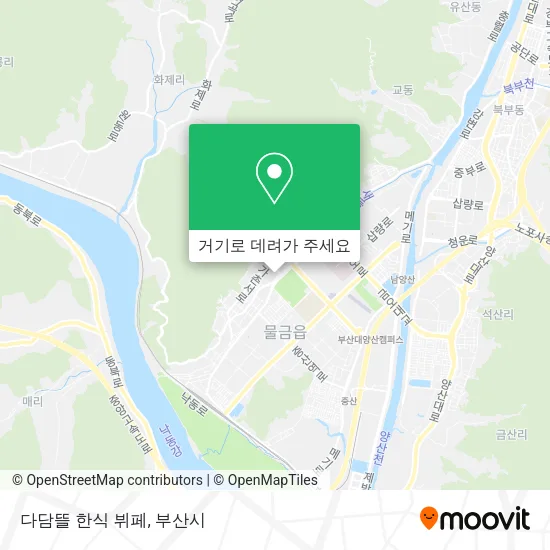 다담뜰 한식 뷔페 지도