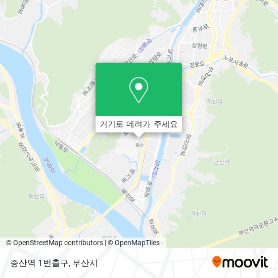 증산역 1번출구 지도