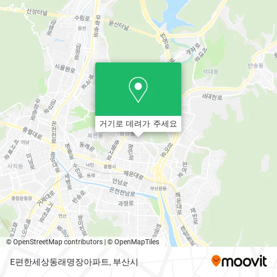 E편한세상동래명장아파트 지도
