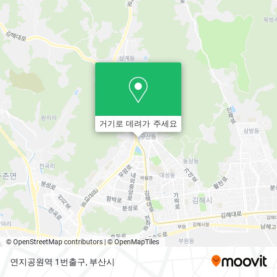 연지공원역 1번출구 지도