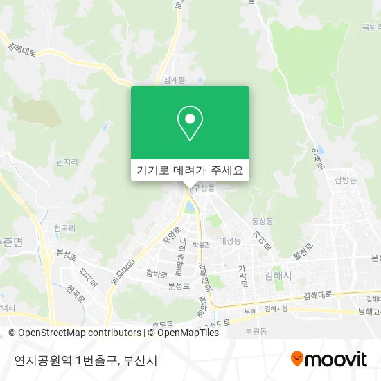 연지공원역 1번출구 지도