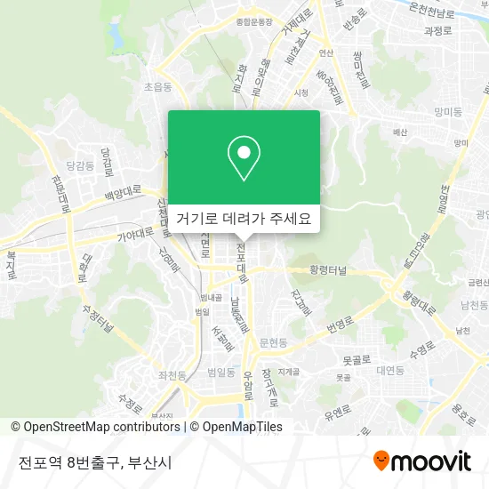 전포역 8번출구 지도