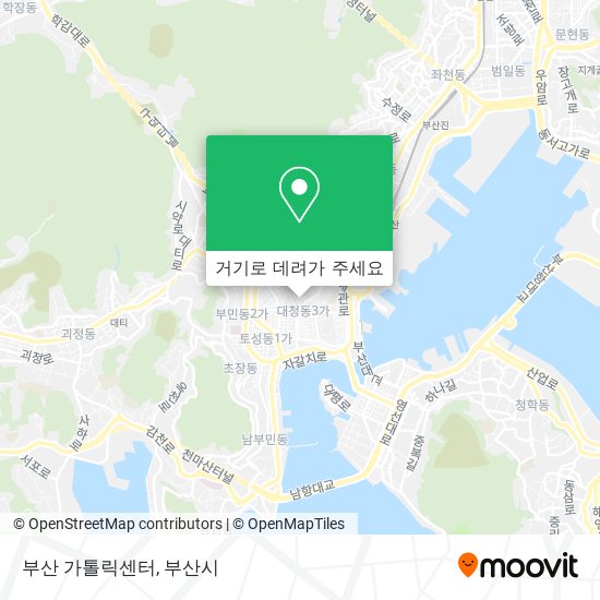 부산 가톨릭센터 지도