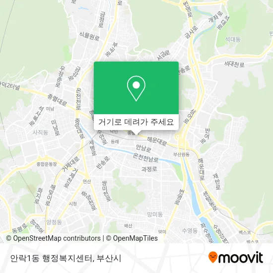 안락1동 행정복지센터 지도