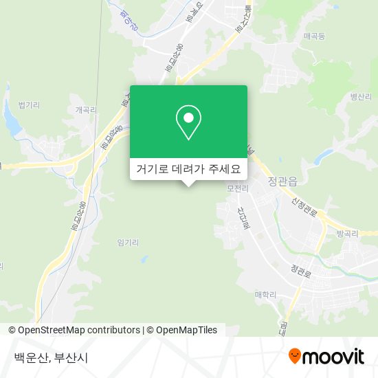 백운산 지도