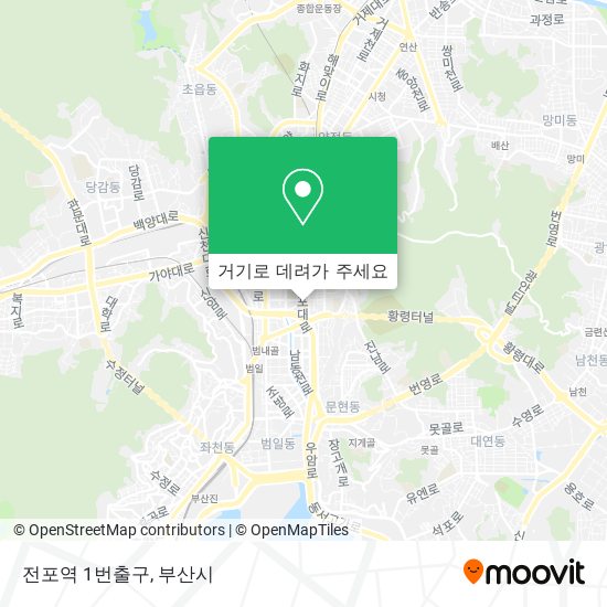 전포역 1번출구 지도