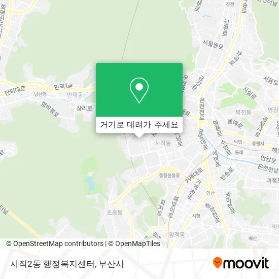 사직2동 행정복지센터 지도